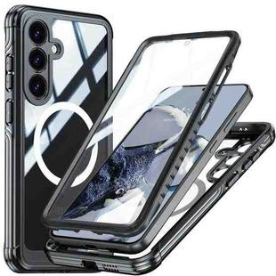 For Samsung Galaxy S25+ 5G RedPepper Tempered Glass MagSafe Phone Case(Black)