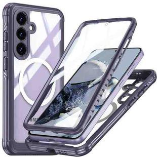 For Samsung Galaxy S25+ 5G RedPepper Tempered Glass MagSafe Phone Case(Purple)