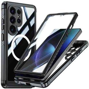 For Samsung Galaxy S25 Ultra 5G RedPepper Tempered Glass MagSafe Phone Case(Black)