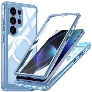 For Samsung Galaxy S25 Ultra 5G RedPepper Tempered Glass MagSafe Phone Case(Sky Blue)