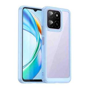 For Honor X5b Colorful Series Acrylic Hybrid TPU Phone Case(Blue)