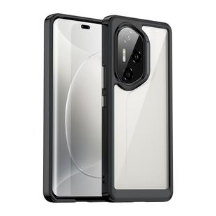 For Honor 300 Ultra Colorful Series Acrylic Hybrid TPU Phone Case(Black)