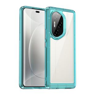 For Honor 300 Pro Colorful Series Acrylic Hybrid TPU Phone Case(Transparent Blue)