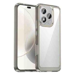 For Honor 400 Lite Colorful Series Acrylic Hybrid TPU Phone Case(Transparent Grey)
