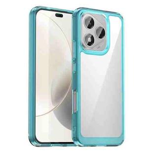 For Honor 400 Lite Colorful Series Acrylic Hybrid TPU Phone Case(Transparent Blue)