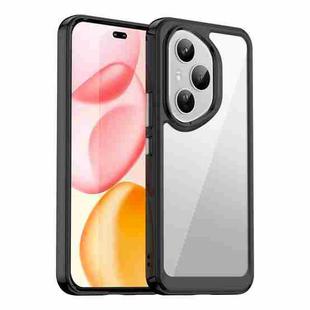 For Honor 400 Pro 5G Global 160.8mm Colorful Series Acrylic Hybrid TPU Phone Case(Black)