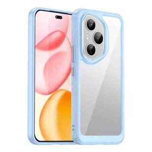 For Honor 400 Pro 5G Global 160.8mm Colorful Series Acrylic Hybrid TPU Phone Case(Blue)