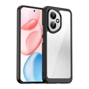 For Honor 400 Global 156.5mm Colorful Series Acrylic Hybrid TPU Phone Case(Black)