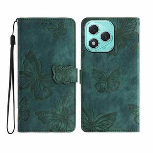 For Honor 400 Lite Skin-feel Embossed Butterfly Leather Phone Case(Green)