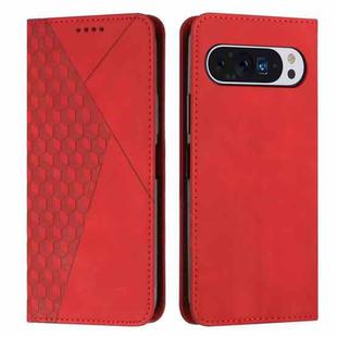 For Google Pixel 10 / 10 Pro Diamond Splicing Skin Feel Magnetic Leather Phone Case(Red)