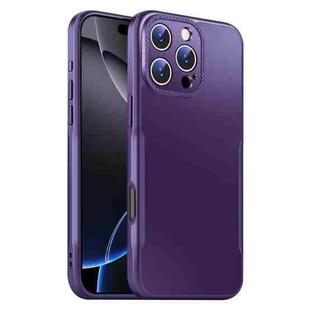 For iPhone 16 Pro Max Blade Slim AG Matte Shockproof Phone Case(Dark Purple)