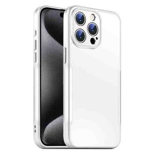 For iPhone 15 Pro Max Blade Slim AG Matte Shockproof Phone Case(White)