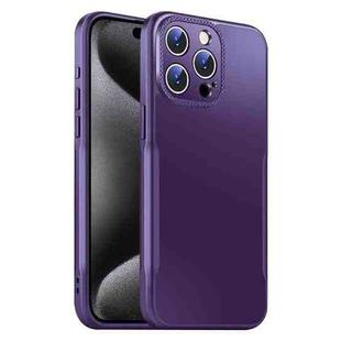 For iPhone 15 Pro Blade Slim AG Matte Shockproof Phone Case(Dark Purple)