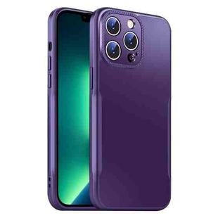 For iPhone 13 Pro Max Blade Slim AG Matte Shockproof Phone Case(Dark Purple)