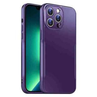 For iPhone 13 Pro Blade Slim AG Matte Shockproof Phone Case(Dark Purple)