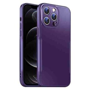 For iPhone 12 Pro Max Blade Slim AG Matte Shockproof Phone Case(Dark Purple)