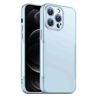 For iPhone 12 Pro Max Blade Slim AG Matte Shockproof Phone Case(Blue)