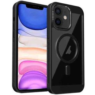 For iPhone 11 Honeycomb Cooling MagSafe Phone Case(Black)
