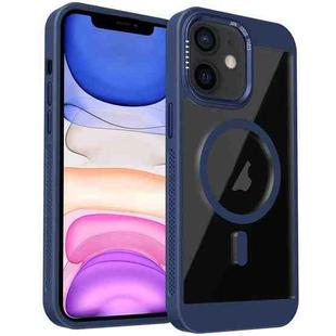 For iPhone 11 Honeycomb Cooling MagSafe Phone Case(Royal Blue)