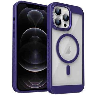 For iPhone 12 Pro Honeycomb Cooling MagSafe Phone Case(Purple)