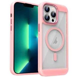 For iPhone 13 Pro Honeycomb Cooling MagSafe Phone Case(Pink)