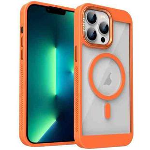 For iPhone 13 Pro Max Honeycomb Cooling MagSafe Phone Case(Orange)