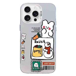 For iPhone 16 Pro Christmas Series PC Full Coverage Pattern Phone Case(CW050 White)