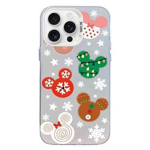 For iPhone 16 Pro Christmas Series PC Full Coverage Pattern Phone Case(CW051 White)