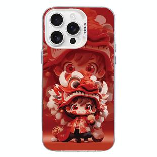 For iPhone 15 Pro Max Christmas Series PC Full Coverage Pattern Phone Case(CW097 Boy)