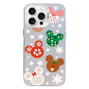 For iPhone 15 Pro Max Christmas Series PC Full Coverage Pattern Phone Case(CW051 White)