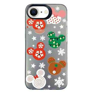 For iPhone 7 / 8 / SE 2020 2022 Christmas Series PC Full Coverage Pattern Phone Case(CK051 Black)