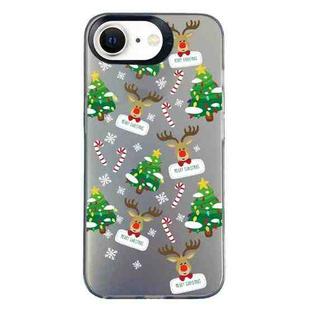 For iPhone 7 / 8 / SE 2020 2022 Christmas Series PC Full Coverage Pattern Phone Case(CK057 Black)