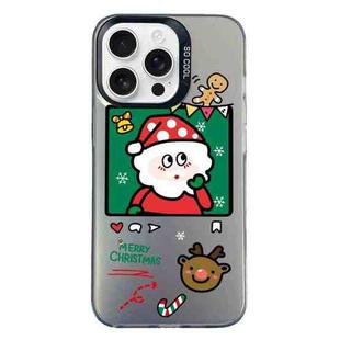 For iPhone 13 Pro Christmas Series PC Full Coverage Pattern Phone Case(CK053 Black)