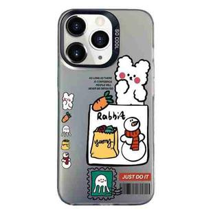 For iPhone 11 Pro Max Christmas Series PC Full Coverage Pattern Phone Case(CK050 Black)