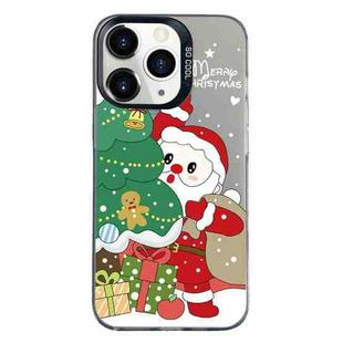 For iPhone 11 Pro Max Christmas Series PC Full Coverage Pattern Phone Case(CK058 Black)