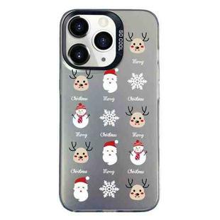 For iPhone 11 Pro Max Christmas Series PC Full Coverage Pattern Phone Case(CK060 Black)