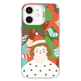 For iPhone 11 Christmas Series PC Full Coverage Pattern Phone Case(CW062 White)