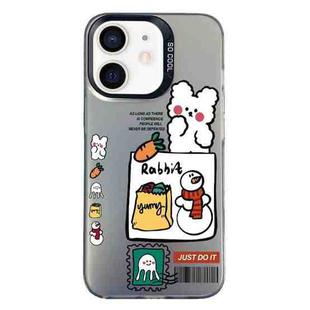 For iPhone 11 Christmas Series PC Full Coverage Pattern Phone Case(CK050 Black)