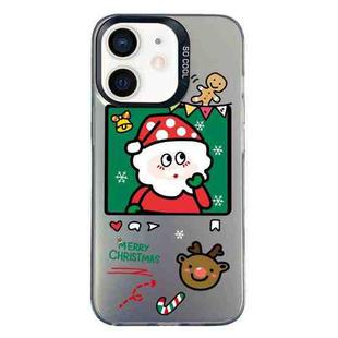 For iPhone 11 Christmas Series PC Full Coverage Pattern Phone Case(CK053 Black)