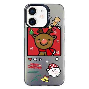 For iPhone 11 Christmas Series PC Full Coverage Pattern Phone Case(CK054 Black)