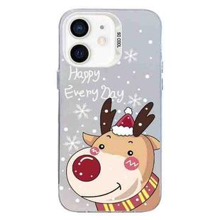 For iPhone 11 Christmas Series PC Full Coverage Pattern Phone Case(CW055 White)