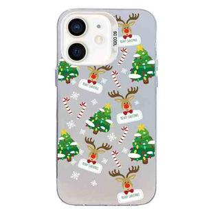 For iPhone 11 Christmas Series PC Full Coverage Pattern Phone Case(CW057 White)