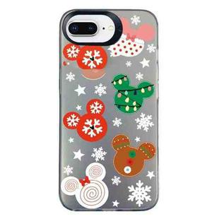 For iPhone 7 Plus / 8 Plus Christmas Series PC Full Coverage Pattern Phone Case(CK051 Black)