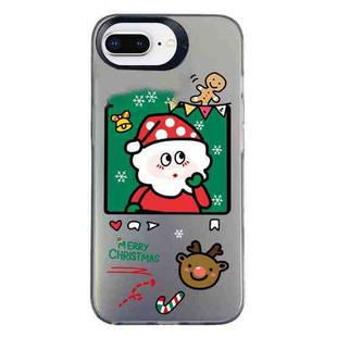 For iPhone 7 Plus / 8 Plus Christmas Series PC Full Coverage Pattern Phone Case(CK053 Black)