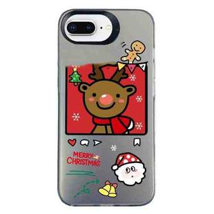 For iPhone 7 Plus / 8 Plus Christmas Series PC Full Coverage Pattern Phone Case(CK054 Black)