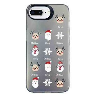 For iPhone 7 Plus / 8 Plus Christmas Series PC Full Coverage Pattern Phone Case(CK060 Black)