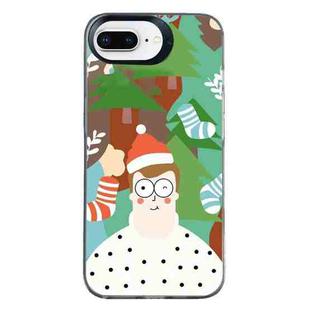 For iPhone 7 Plus / 8 Plus Christmas Series PC Full Coverage Pattern Phone Case(CK061 Black)