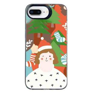 For iPhone 7 Plus / 8 Plus Christmas Series PC Full Coverage Pattern Phone Case(CK062 Black)