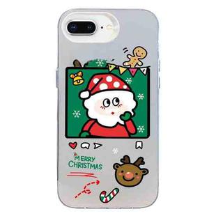 For iPhone 7 Plus / 8 Plus Christmas Series PC Full Coverage Pattern Phone Case(CW053 White)