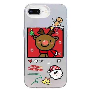 For iPhone 7 Plus / 8 Plus Christmas Series PC Full Coverage Pattern Phone Case(CW054 White)